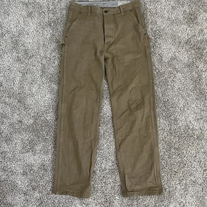 PANTALONES DE CARPINTERO DE ALGODÓN FREENOTE ROPA DE TRABAJO DE TELA 'MARRÓN' TALLA 32W X 31L - Imagen 1 de 10