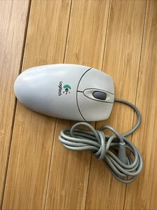 Vintage Logitech Scroll Wheel PS/2 Mouse Model M-C48 Excellent Condition - Picture 1 of 4