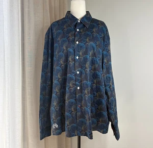 John Lennon by English Laundry Blue Patterned Shirt Size 3XL NWOT Button Up - Picture 1 of 7