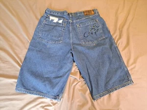 Makaveli Branded Jean Shorts 2PAC Tupac Shakur - Men's Size 40 - Good Condition - Picture 1 of 8