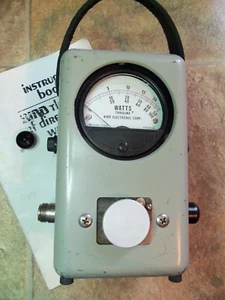 Bird 43 Thruline Wattmeter Watt Element Slug Reading Meter / VERY NICE - Zdjęcie 1 z 4