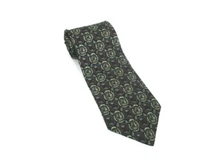 Croft & Barrow Krawatte rot grau hellbraun 100 % Seide - Bild 1 von 2