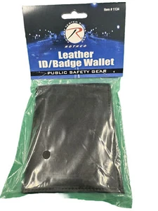 Leather Badge Wallet - Picture 1 of 5