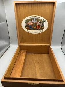 RARE VINTAGE LA DILIGENCIA WOOD CIGAR BOX, Presidente - Picture 1 of 7