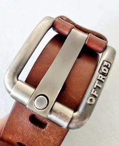 Outfitters OFTR03 Genuine Brown Leather Belt Made In Italy Size Large - Foto 1 di 9