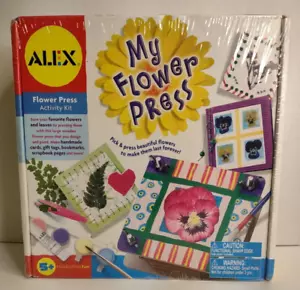 Alex My Flower Press Craft Kit Carte Etichette per Bambini 5+ Crea il tuo divertimento NUOVO - Foto 1 di 4