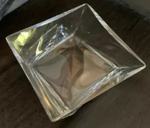 Contenedor de tazón asimétrico de vidrio transparente ¡pesado! - Imagen 1 de 4