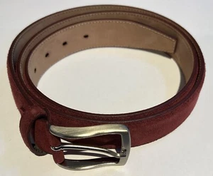 Fioriblu Bordeaux roter Wildleder-Unisex-Gürtel - Bild 1 von 3