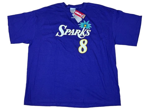 Vintage Los Angeles Sparks NWT DeLisha Milton Jones Jersey Shirt Purple WNBA 2XL Cover