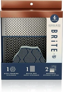 3 Pack Brite by Scotch-Brite Limited Edition 4-Piece Scrub and Wipe Collection - Picture 1 of 12