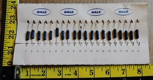 (20) RESISTENCIAS DALE VINTAGE CW-2B 500Ω 5% 8241 MÉXICO - NOS - Imagen 1 de 7