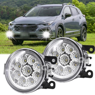 Front Bumper FogLights Fit Subaru Crosstrek/Forester2023Driving Lamps Left+Right - Image 1 of 4