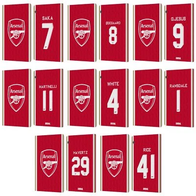 ARSENAL FC 2023/24 PLAYERS HOME KIT LEATHER BOOK CASE FOR HUAWEI XIAOMI TABLET - Image 1 of 4
