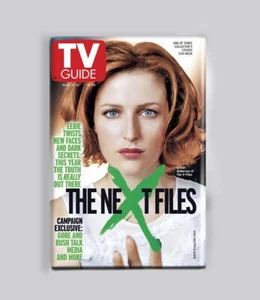 THE X FILES - SCULLY GREEN / TV GUIDE - 2"x3" POSTER MAGNET Magazin Vintage - Bild 1 von 4