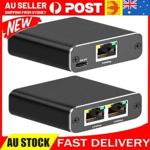 Ethernet Splitter 1 To 2 Gigabit Network Splitter Work with Cat5/5e/6/7/8 - Afbeelding 1 van 12
