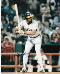 CLIFF JOHNSON OAKLAND A'S ACTION SIGNED 8x10 - Picture 1 of 1