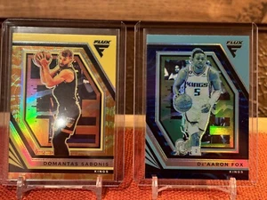 2022-23 Panini Flux Domantas Sabonis Sunrise & De’Aaron Fox Moonlight Kings - Imagen 1 de 13