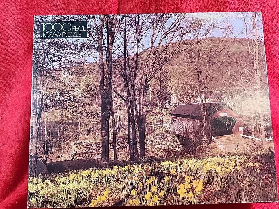 Whitman Puzzle 1000 Pieces Barre Vermont Finished Size 21 1/2" 1/2"