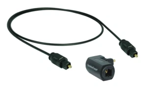 0,7m Optisches Kabel Lichtleiter Kabel Toslink + 1x Winkeladapter #AC001G - Bild 1 von 3