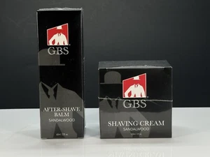 2 PACK Men After Shave Balm (2Fl oz ) & Sandalwood Shave Cream (4 Fl oz ) Gift - Picture 1 of 16