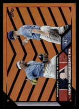 2023 Topps Update Black & Orange Foil #US138 Wander Franco/Brandon Lowe