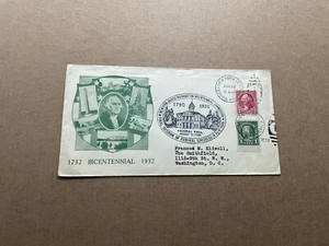 US 1932 Event Cover +Washington Bicentennial +Dual Cachet +NY Bicentennial Final - Picture 1 of 2