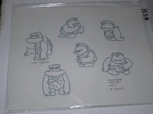 Super Mario Bros. Original Animation Production Art Cave Troopa & Mushroom Boy - Picture 1 of 4