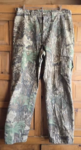 Vintage Woolrich Green Camo Hunting Pants Cotton Mens Size Medium Realtree - Picture 1 of 11