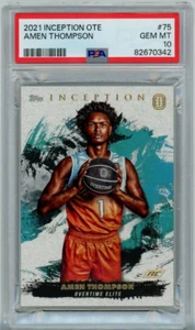 2021 AMEN THOMPSON TOPPS INCEPTION OTE RC Rookie PSA 10 Gem Mint - Bild 1 von 2