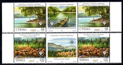 2000 - SERBIA 2023 - European Nature Protection - Danube - MNH Middle Row Foto 1 de 2