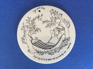 Nymolle Danish Pottery Wall Plate by Karen Marie Fabricious “ The Little Things” - Picture 1 of 8