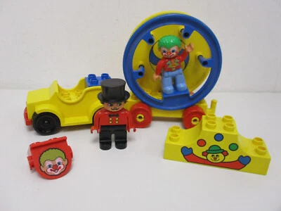 ( RB2 / 2 )  LEGO Duplo Zirkus Auto mit Drehscheibe Clown und Direktor - Bild 1 von 4