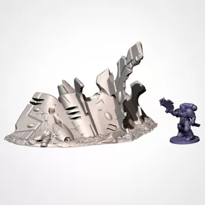 Xenos Forma Naufragios - ¡¡Estilo 6!! Paisaje de terreno de fábrica Txarli - RPG 28 mm - Imagen 1 de 4