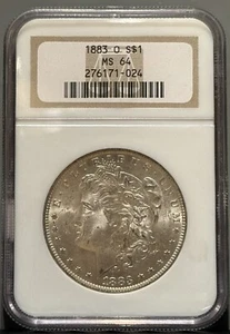 1883-O Morgan Dollar NGC Certified MS64 - Bild 1 von 2
