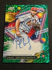 2023 Topps Cosmic PAUL GOLDSCHMIDT GREEN SPACE DUST AUTO /75 