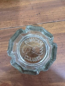 VINTAGE 1970'S PRINCESS CRUISES LINE ASHTRAY with LOGO & LADY 'S HAIR BLOWING - Picture 1 of 2