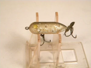 Vintage Heddon Teeny Torpedo G Finish Silver Spinner Topwater Crankbait Köder - Bild 1 von 3