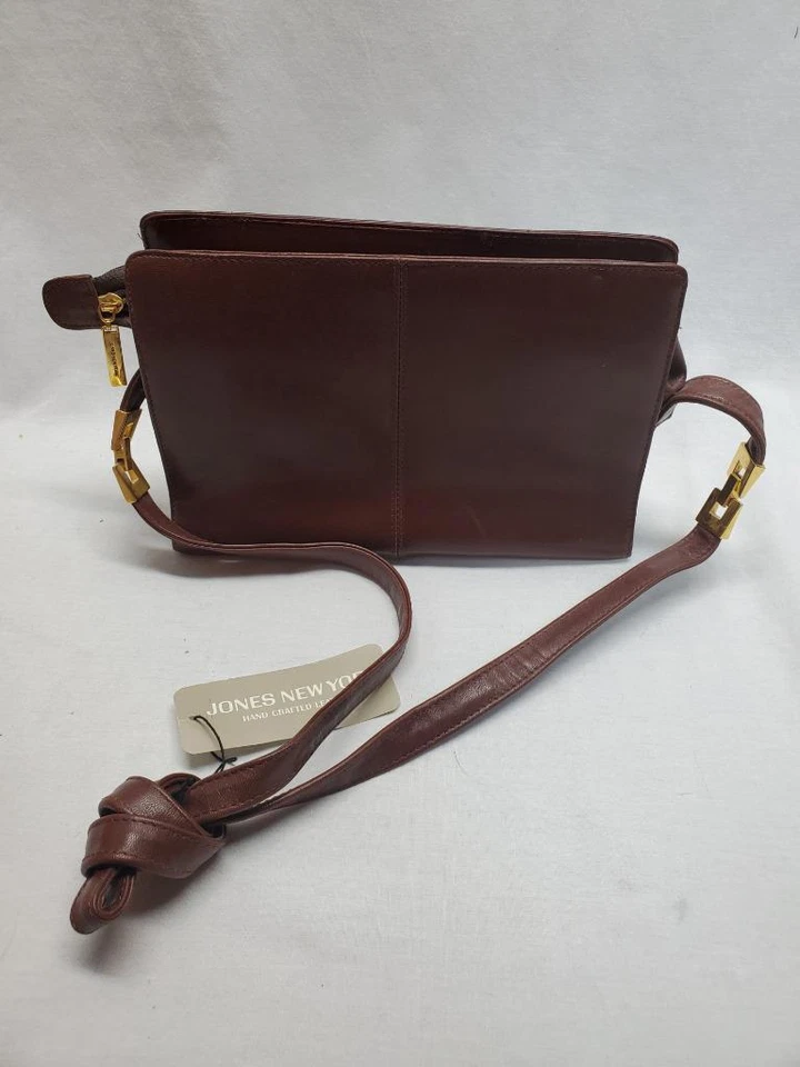 Cartera Jones New York vintage marrón 533-1450 nueva con etiquetas Foto 1 de 1