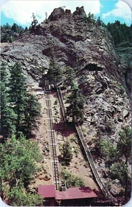 Eagles Nest Incline Stairway Seven Falls Colorado Postcard Unposted - Picture 1 of 2