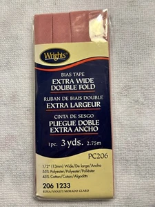 Wright’s extra breites doppelseitiges Schrägband 206-1233 ROSA - Bild 1 von 1