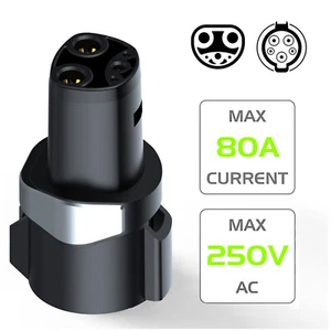 Electric Vehicle 80A Charging Adapter Type 1 J1772 to for Tesla Model 3 Y X S f - Bild 1 von 11