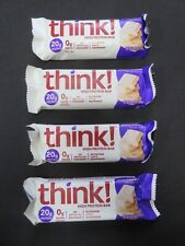 (4) Count Lot Of Think! High Protein Bars White Chocolate Flavor 2.1 Oz Each !