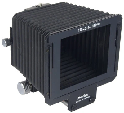 MAMIYA 645 Bellows Hood + 58mm + 67mm Lens Adapters + 150 - 210 - 300 Mask  - Image 1 of 2