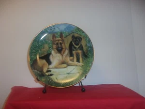 DANBURY MINT OUR HOUSE BY JOHN LEWIS FITZGERALD GERMAN SHEPERD - Picture 1 of 1