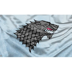 GoT, House Stark Flag Unique Design, 3x5 Ft / 90x150 cm size, EU Made - Picture 1 of 4