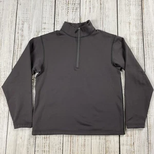 OBERMEYER XL JUNIORS GREY 1/4 ZIP PULLOVER SOFT SHELL FLEECE LINER SWEATER JCKT - Picture 1 of 7