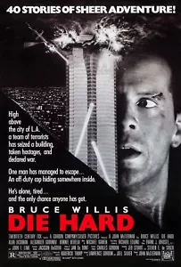 Die Hard (1988)_2 Movie Film Poster Canvas iconic design - Picture 1 of 9