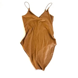 NUEVO Body Gaze Caramelo Marrón Tostado Correa Espagueti Camiseta sin Mangas XS - Imagen 1 de 5