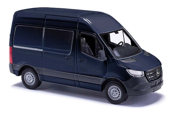 Busch 54001 - 1/87/H0 MB Sprinter Tetto Alto Scatola, Blu - Nuovo - Immagine 1 di 1