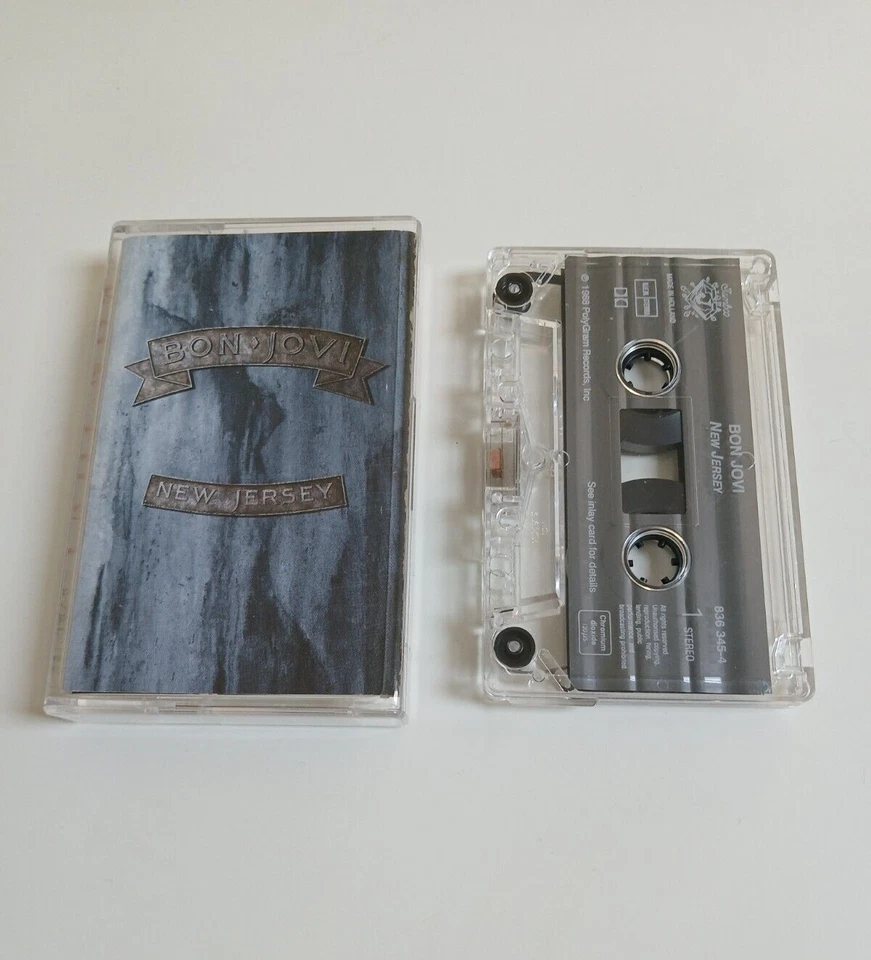 BON JOVI NEW JERSEY CASSETTE TAPE VERTIGO UK 1988 - Image 1 of 1